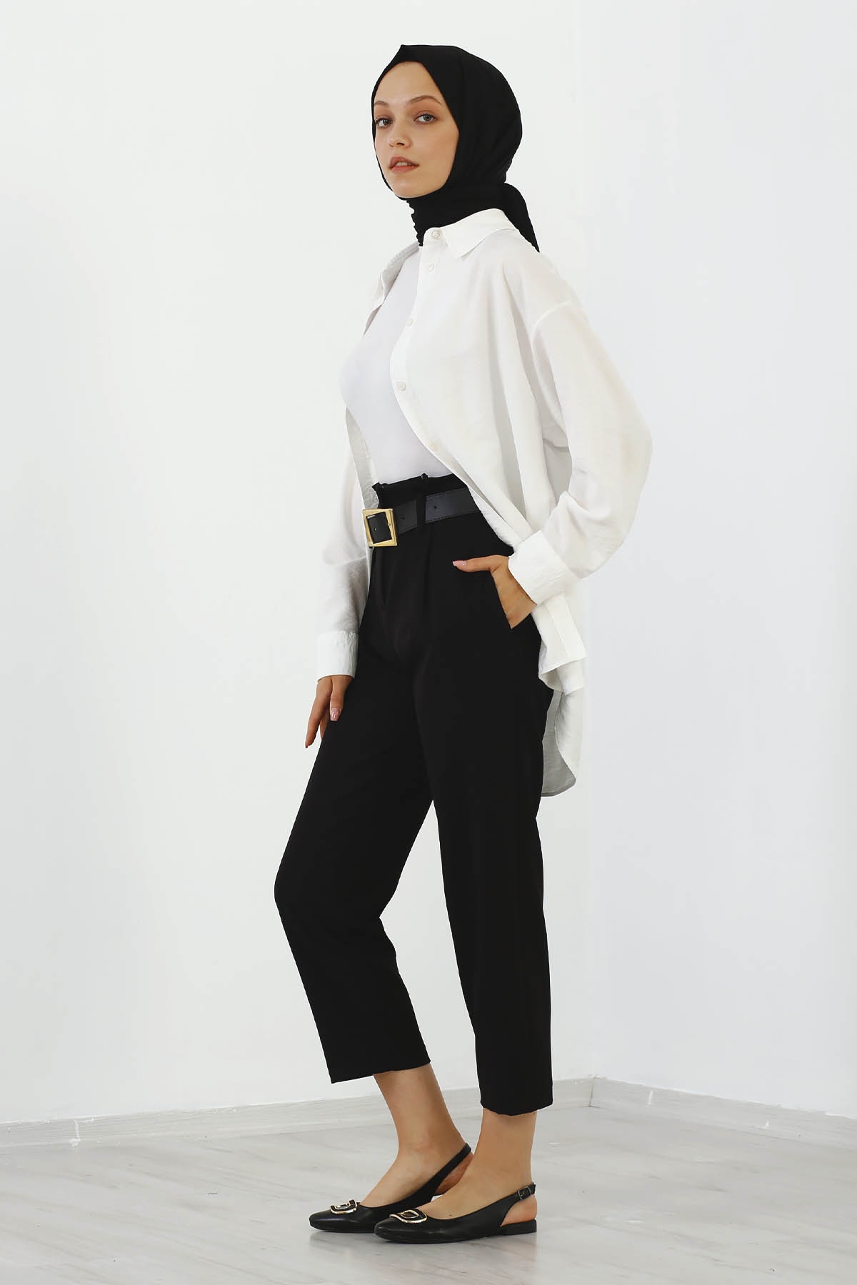 4114-00 Kmr Pantolon 38-44 - Siyah - 5