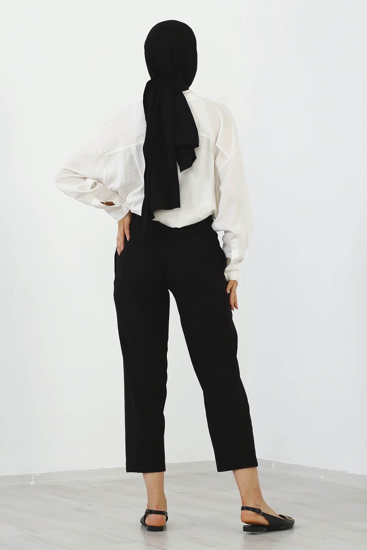 4114-00 Kmr Pantolon 38-44 - Siyah - 6