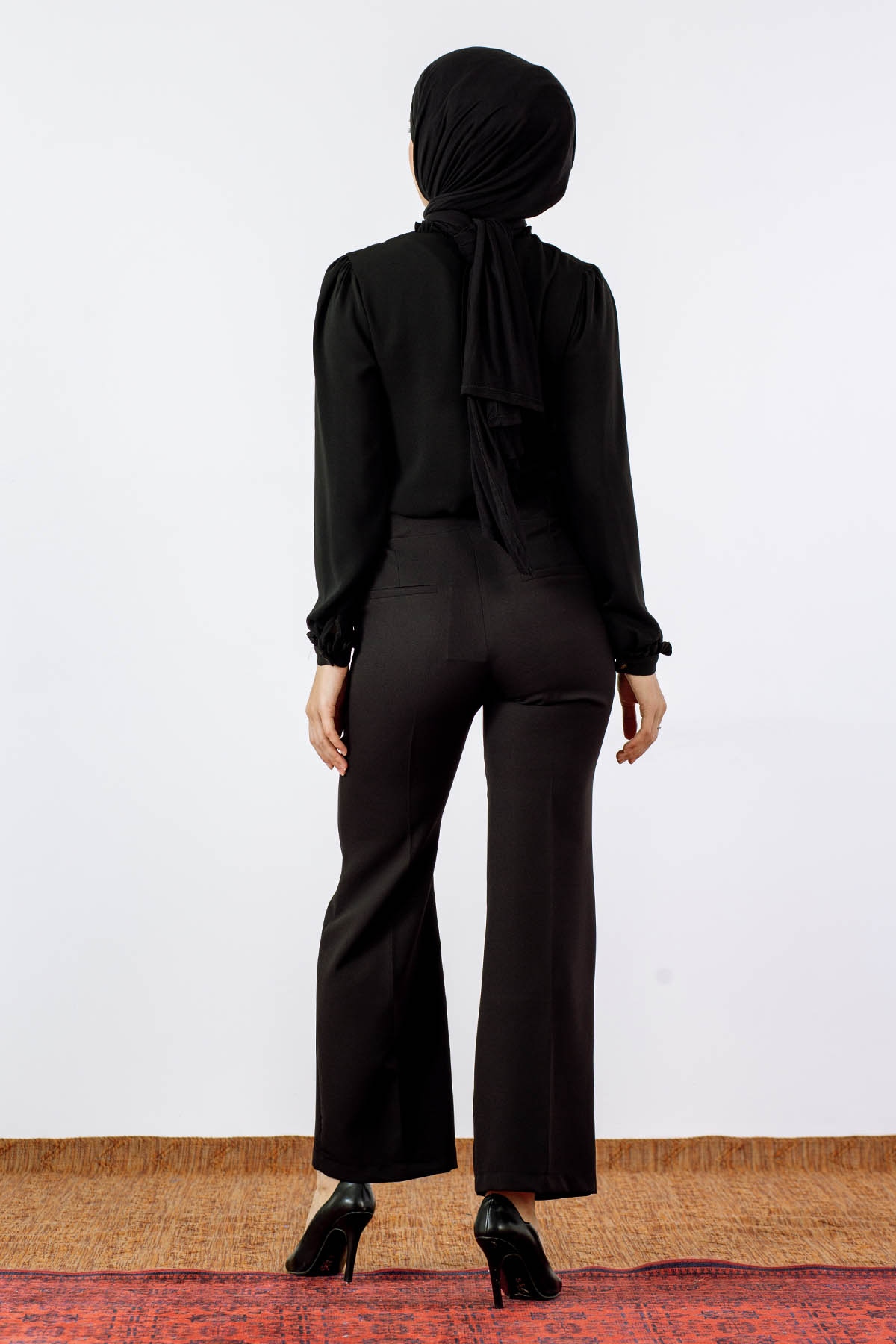 4144-00 Yldz Pantolon 36-42 - Siyah - 6