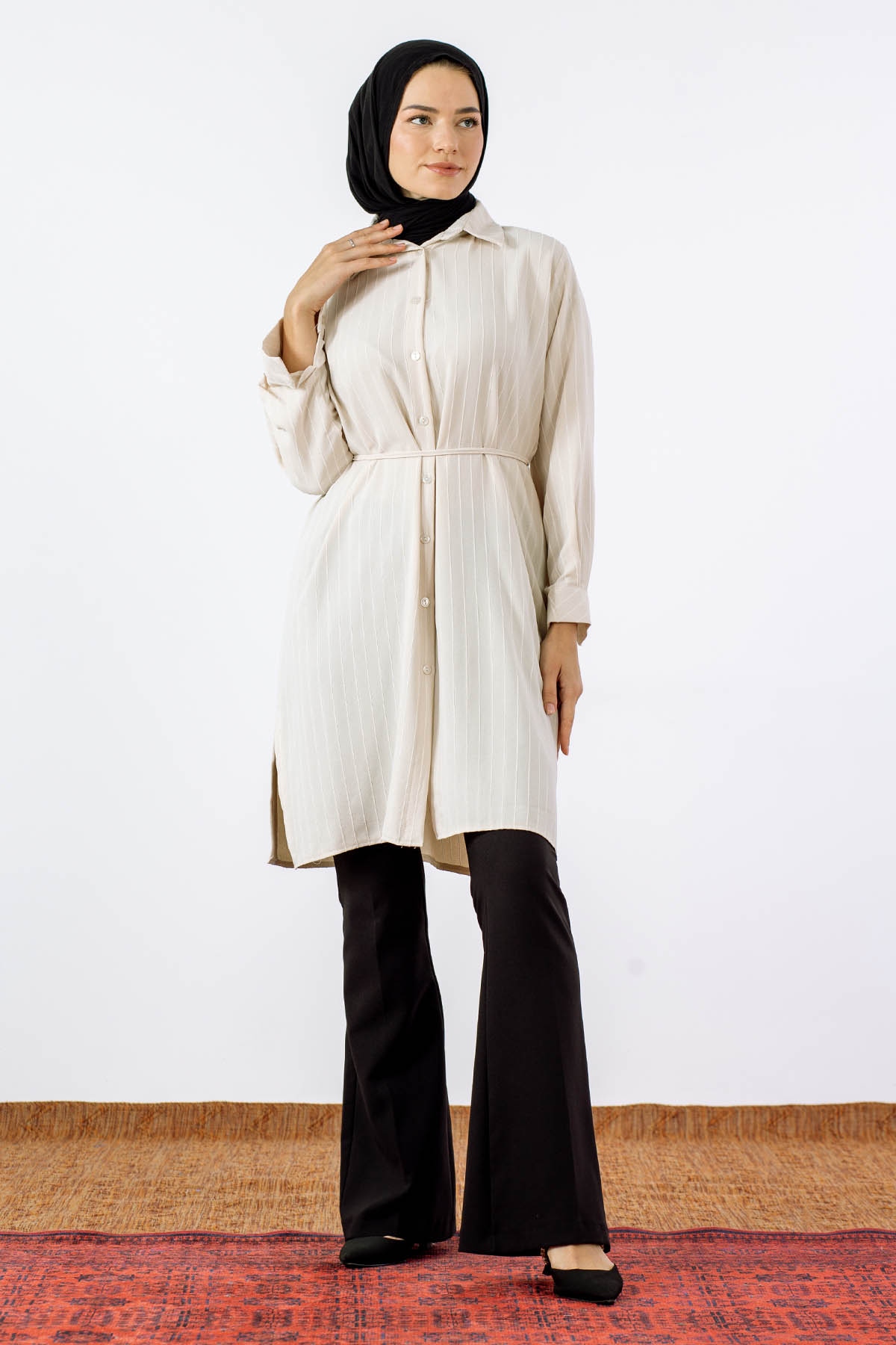 4212 Tunik Tek - Bej - 4