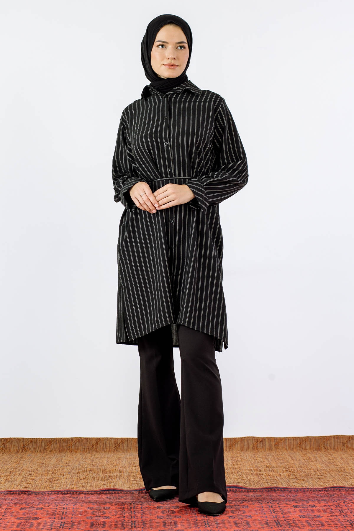 4212 Tunik Tek - Siyah - 1