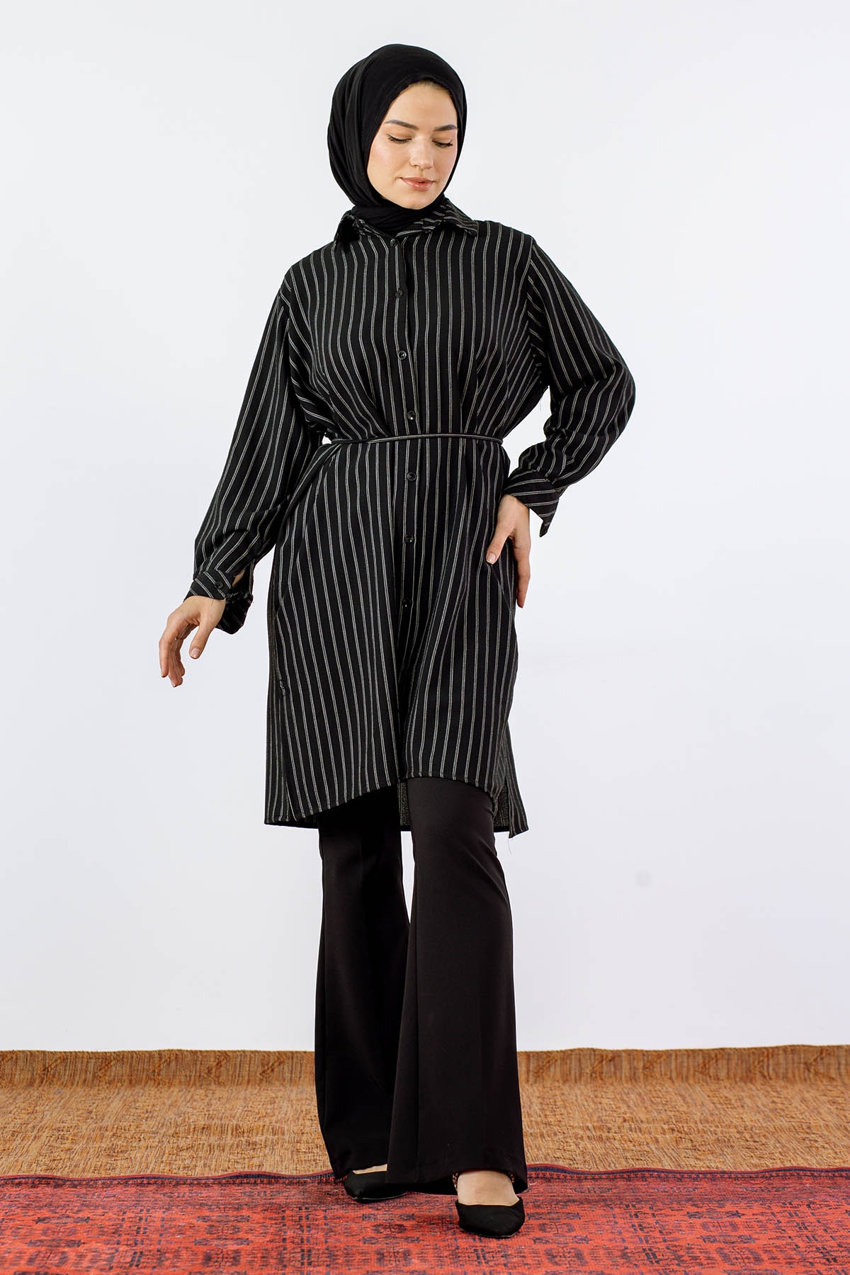 4212 Tunik Tek - Siyah - 2