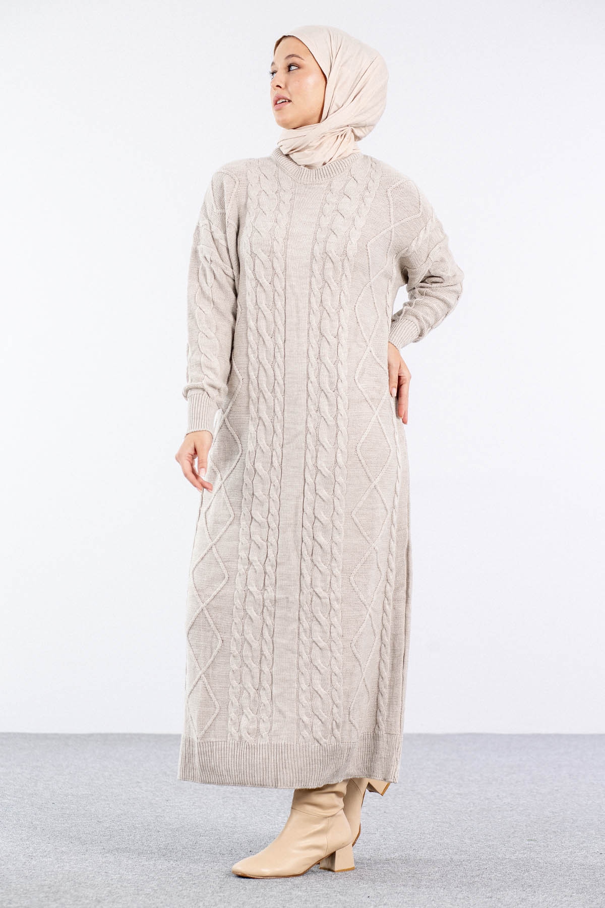 4216 Elbise Tek - Tas - 3