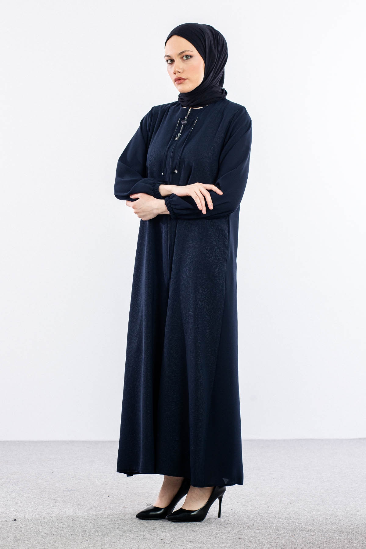 427 Ferace 46-56 Buhara ön Jakar - Lacivert - 4