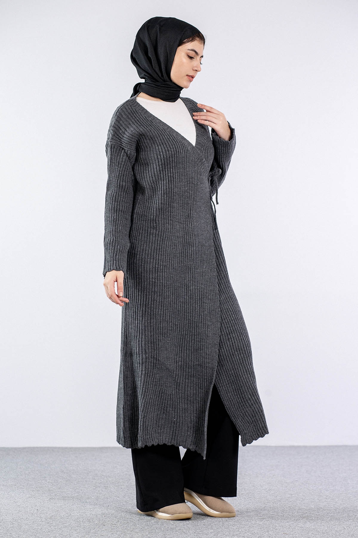 4280 Bağli Hirka Tek - Antrasit - 3