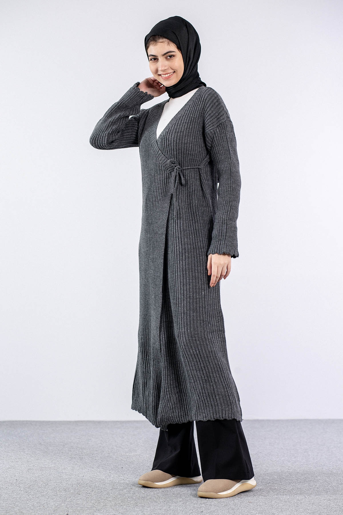 4280 Bağli Hirka Tek - Antrasit - 4