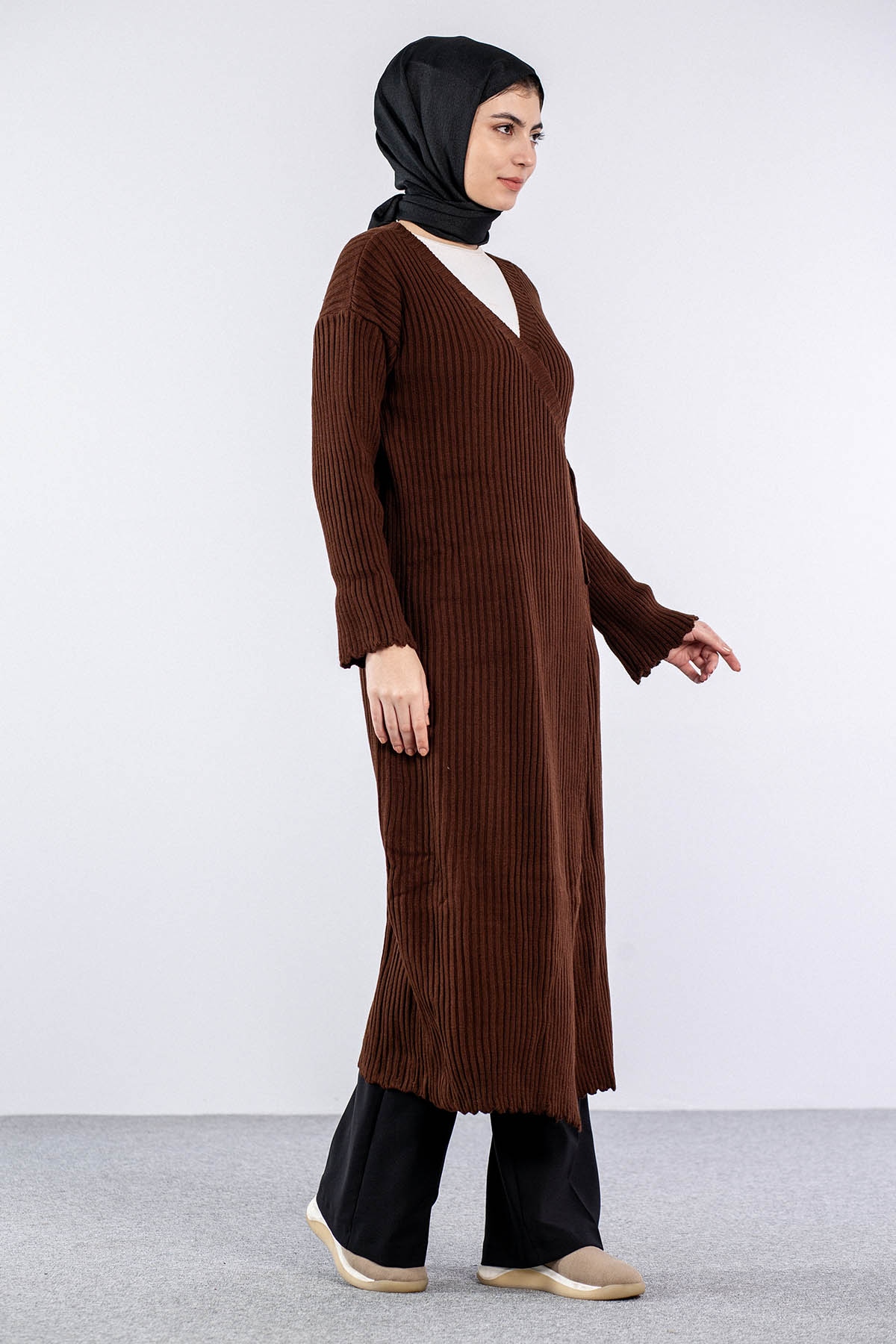 4280 Bağli Hirka Tek - Kahve - 2