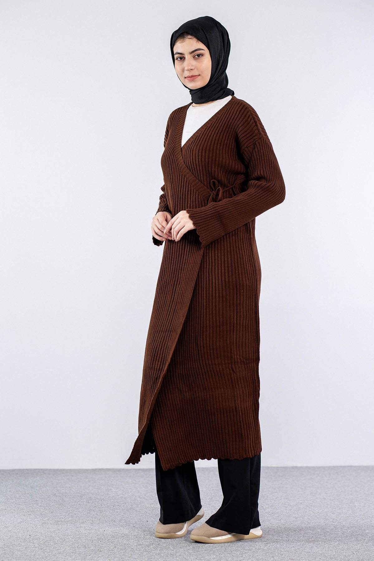 4280 Bağli Hirka Tek - Kahve - 3