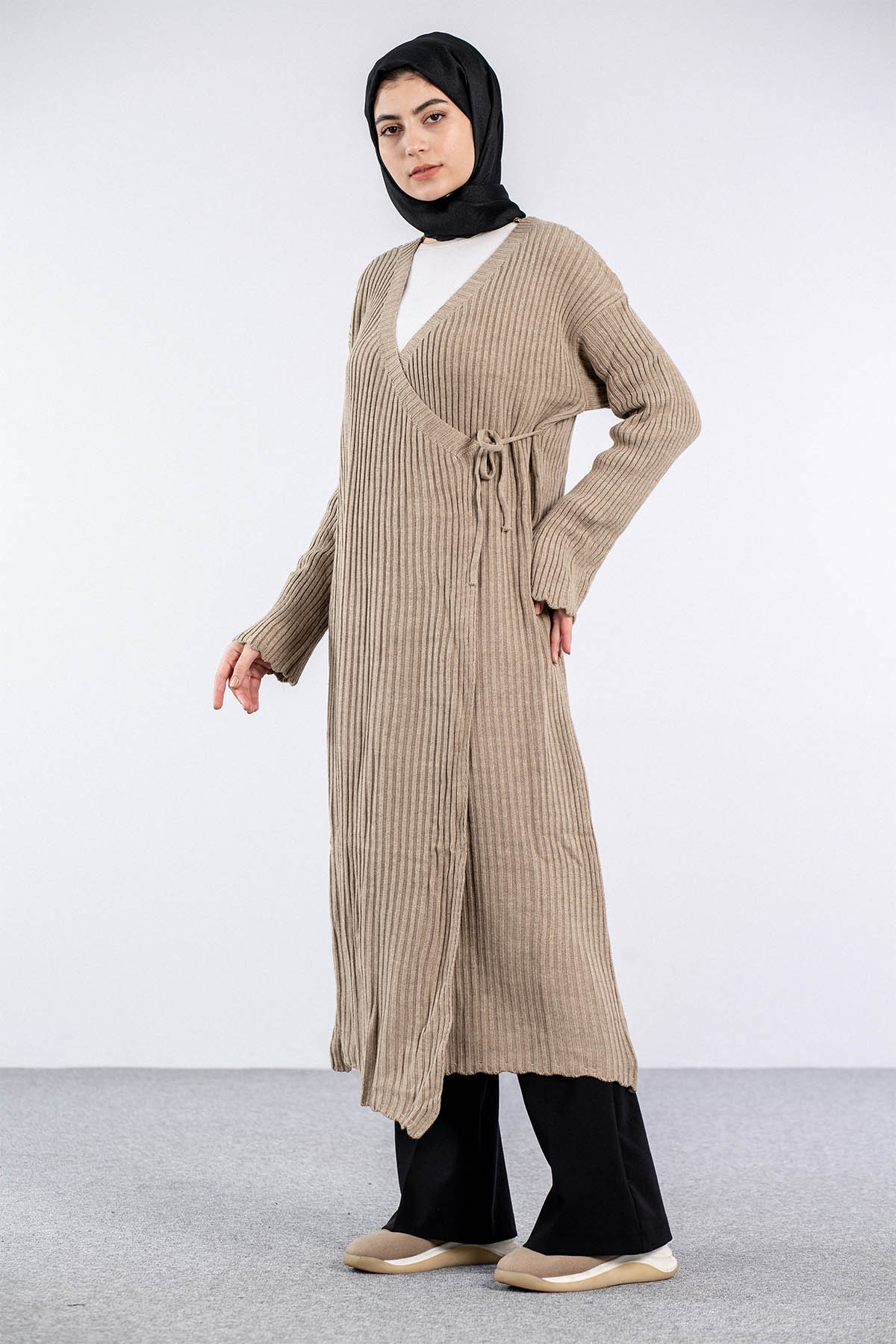 4280 Bağli Hirka Tek - Vizon - 3