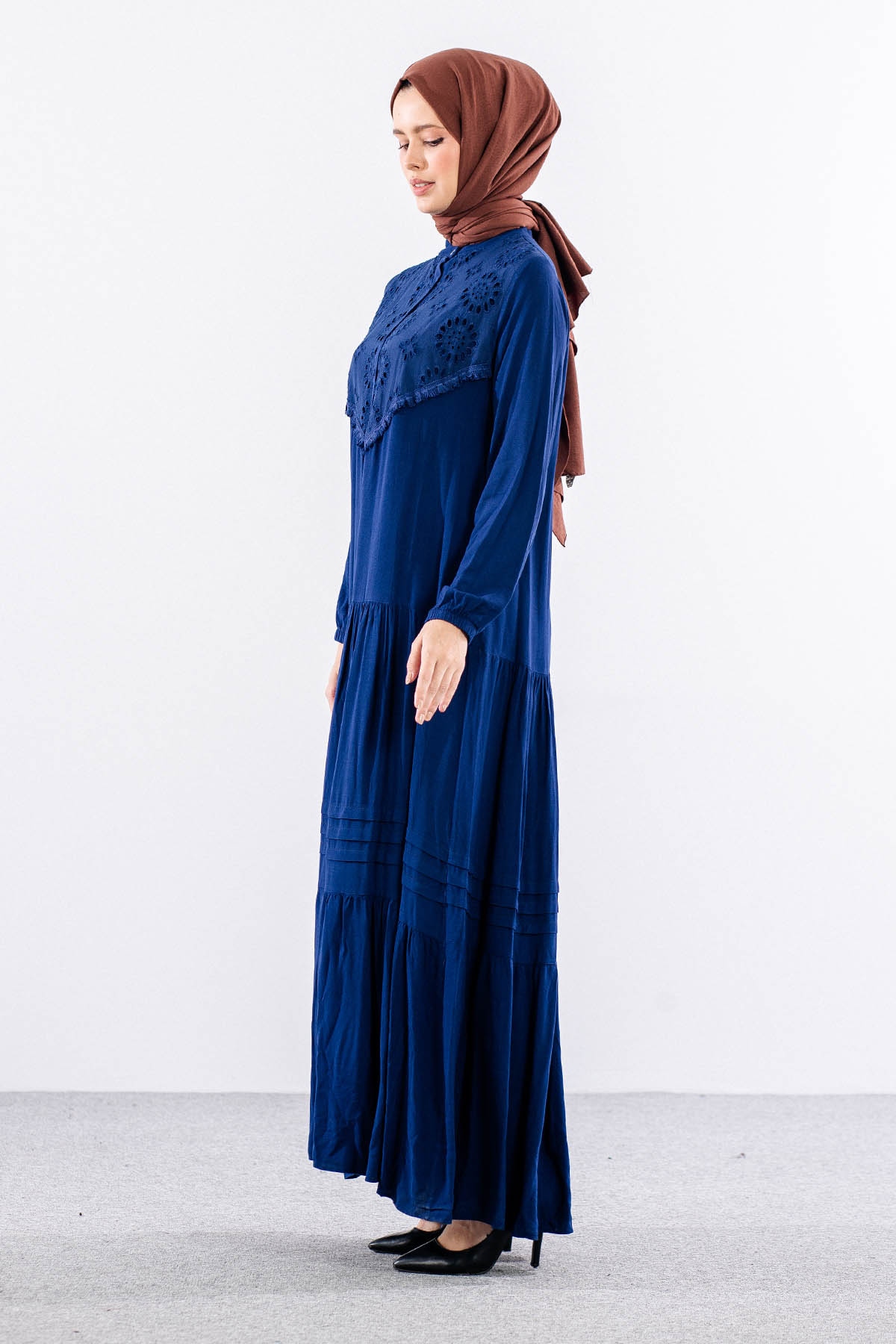 438 Elbise 1-3 Fisto Gupur - Lacivert - 3