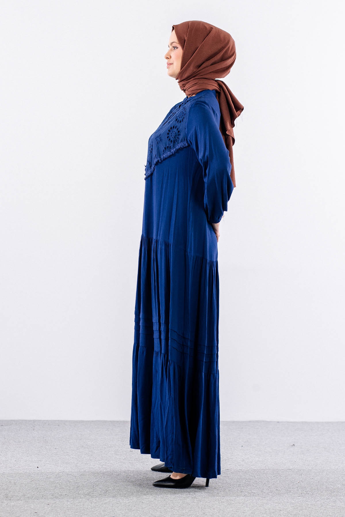 438 Elbise 1-3 Fisto Gupur - Lacivert - 4