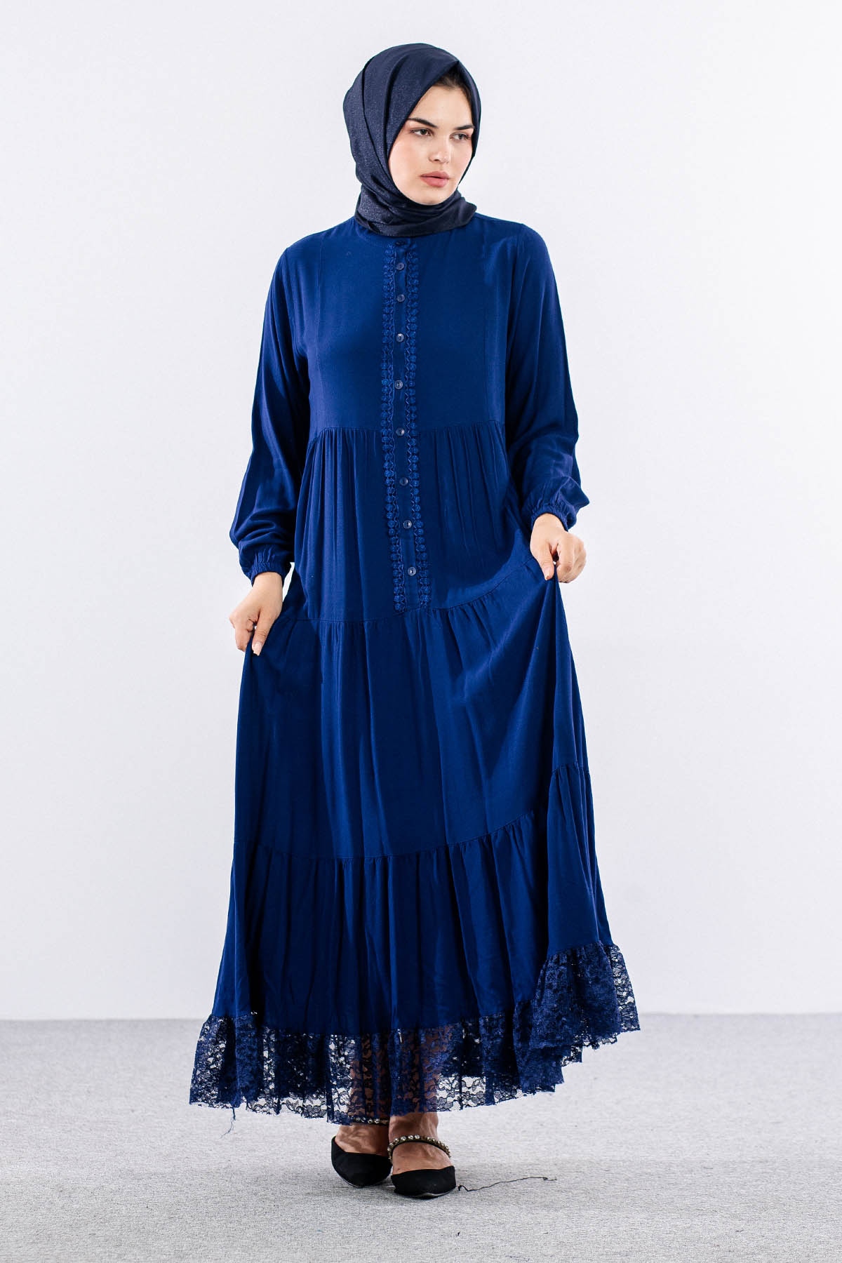 4423 Elbise 1-2-3 Vscn - Indigo - 1