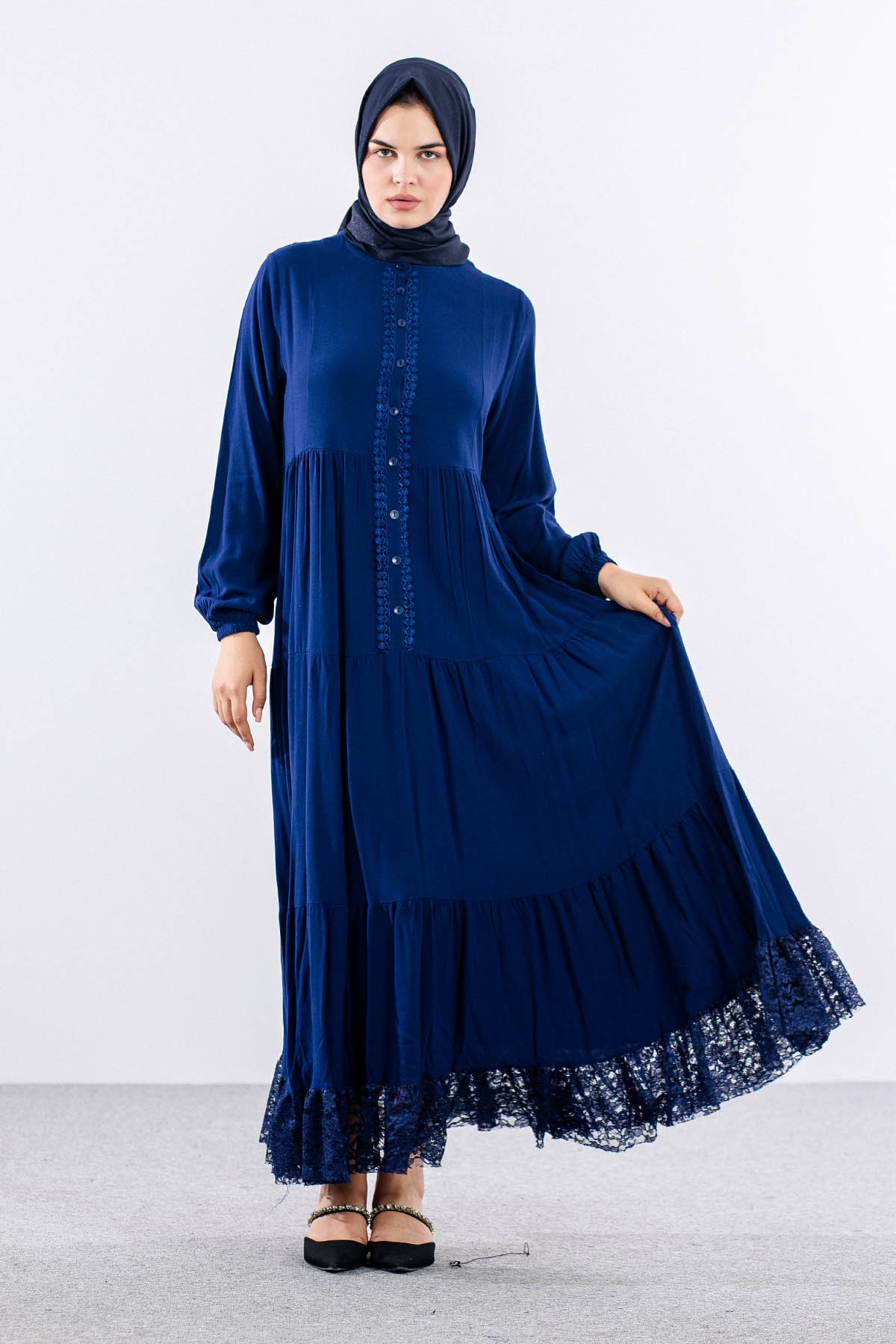4423 Elbise 1-2-3 Vscn - Indigo - 3