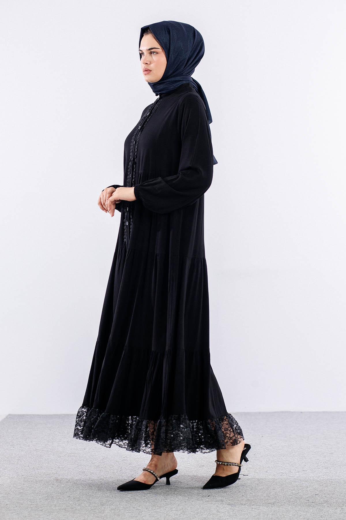 4423 Elbise 1-2-3 Vscn - Siyah - 4