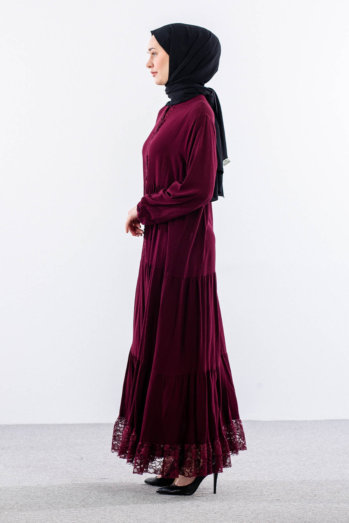 4423 Vi̇skon Elbi̇se 38-40-42 - Bordo - 3