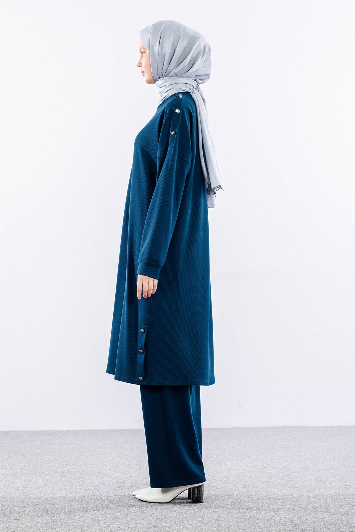 4540 Takim 4-5-6 Dugme - Petrol - 3