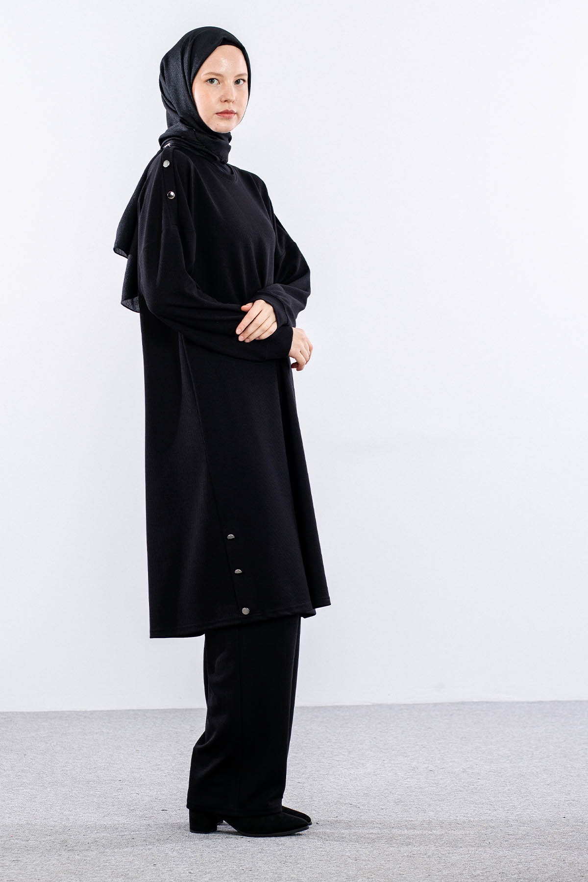 4540 Takim 4-5-6 Dugme - Siyah - 4