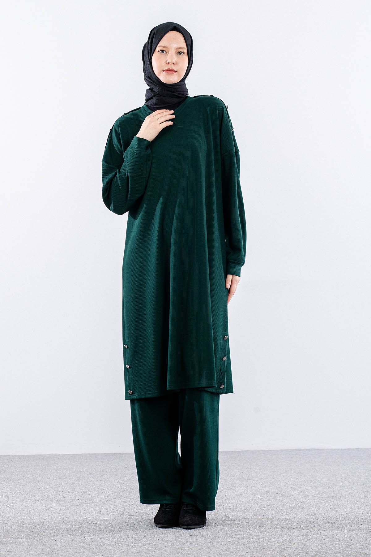 4540 Takim 4-5-6 Dugme - Zumrut - 3