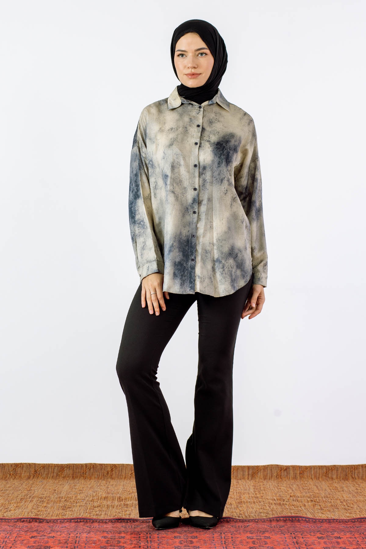 4566 Gömlek 38-44 - Krem - 1