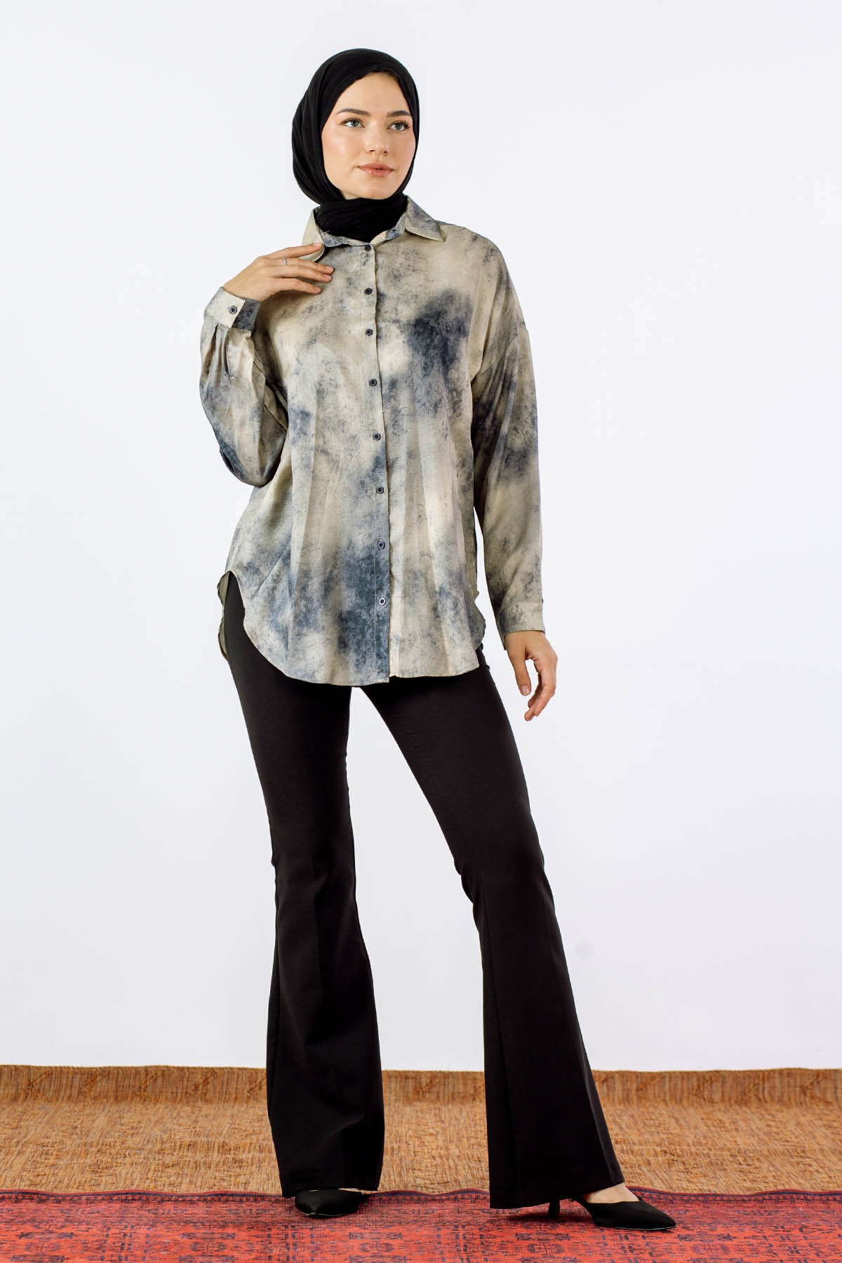 4566 Gömlek 38-44 - Krem - 3