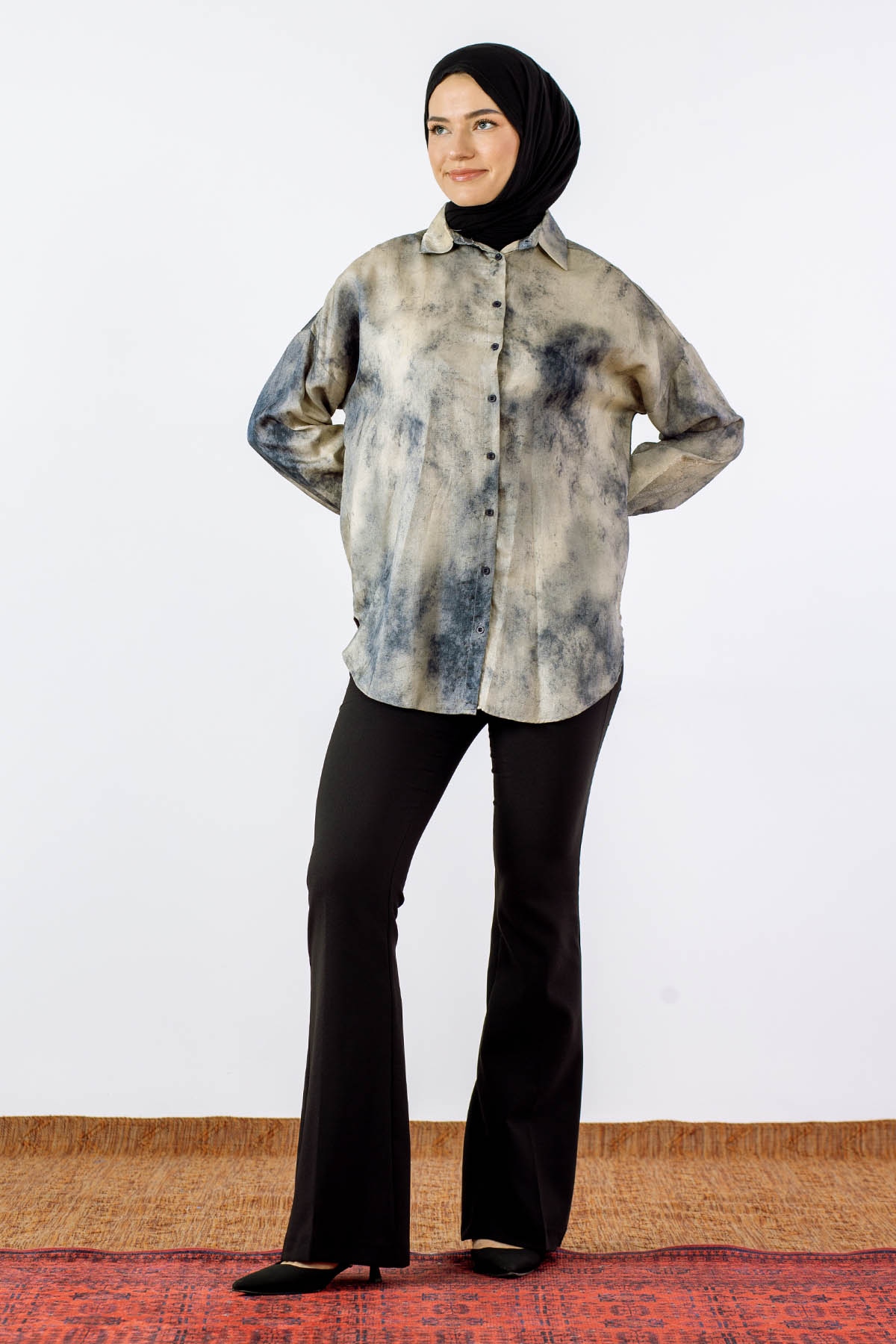 4566 Gömlek 38-44 - Krem - 4