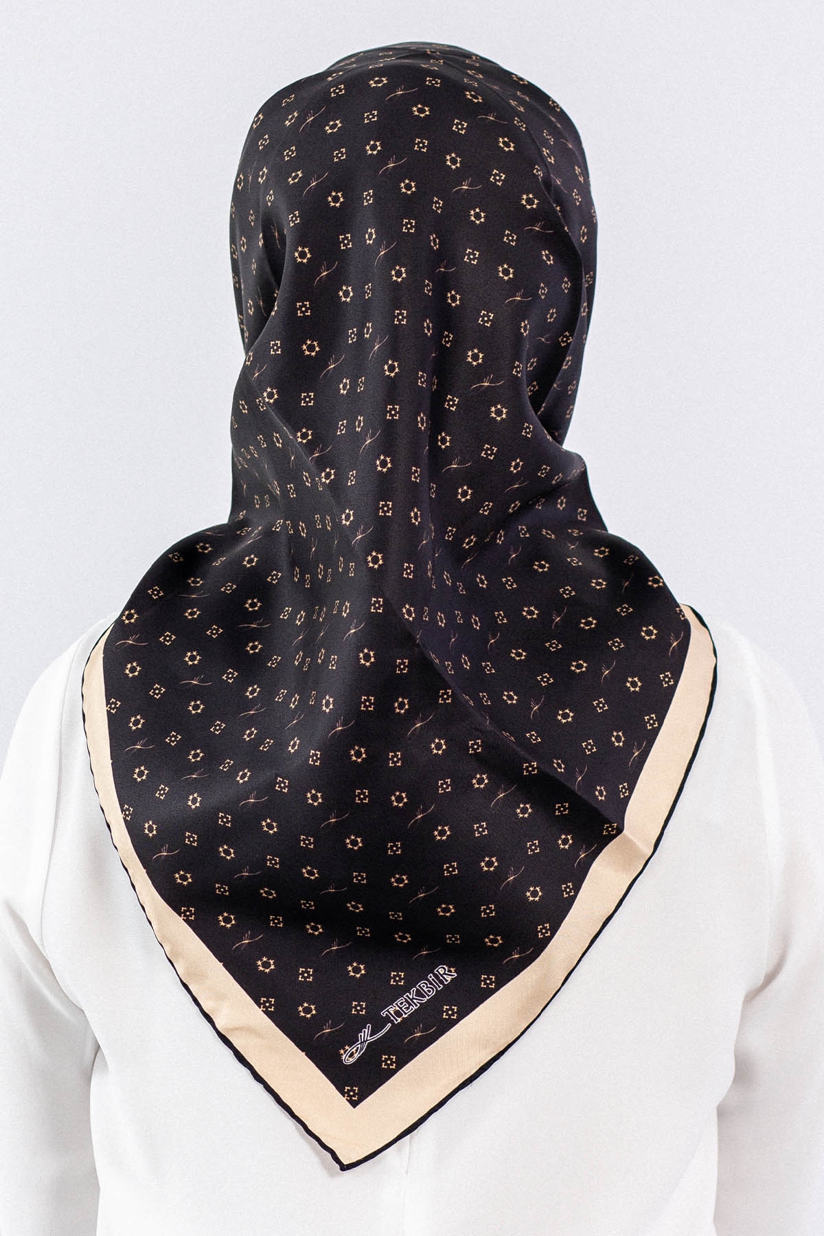 4639 İpek Eşarp - Siyah_gold - 3