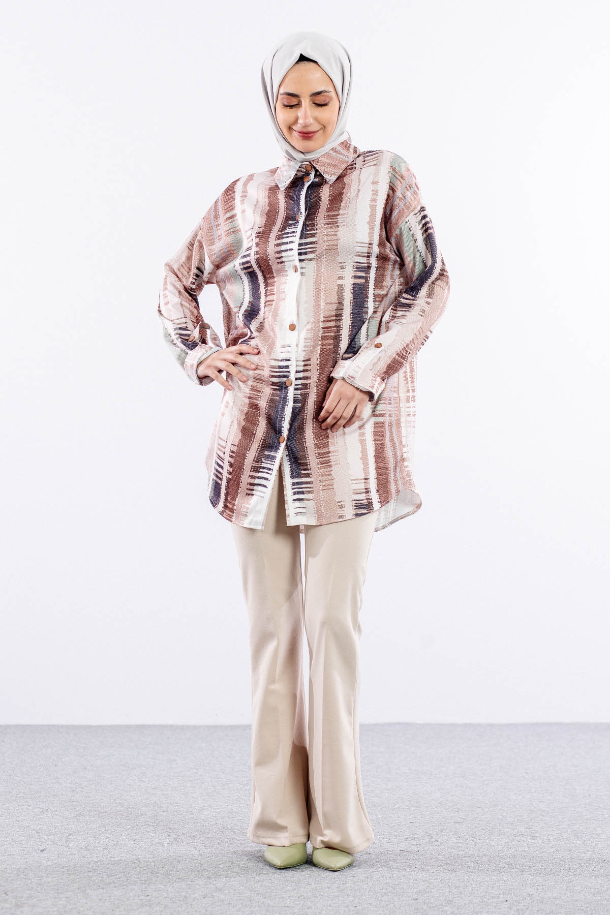 4807 Tunik 38-46 - Kahve - 2