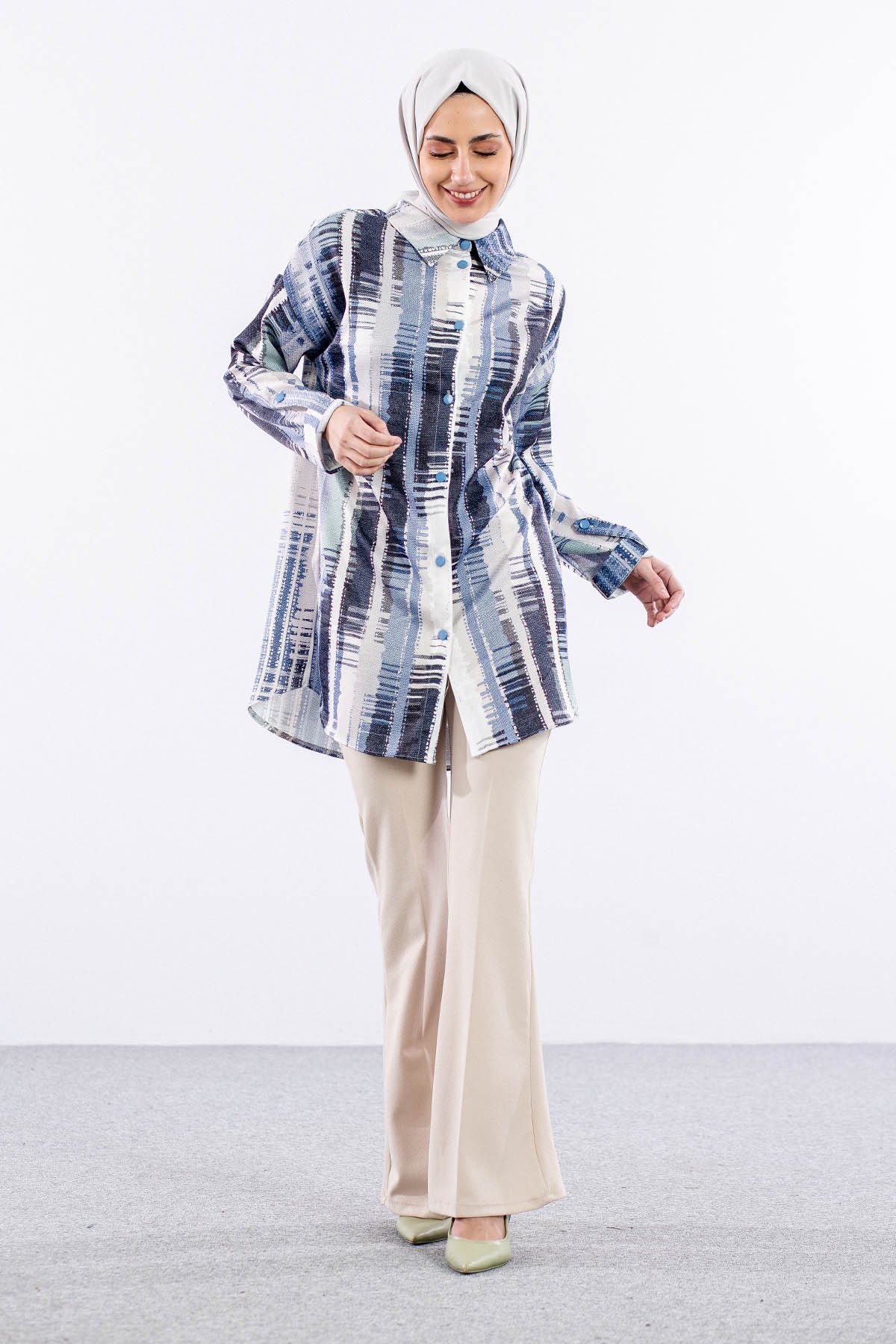 4807 Tunik 38-46 - Lacivert - 2