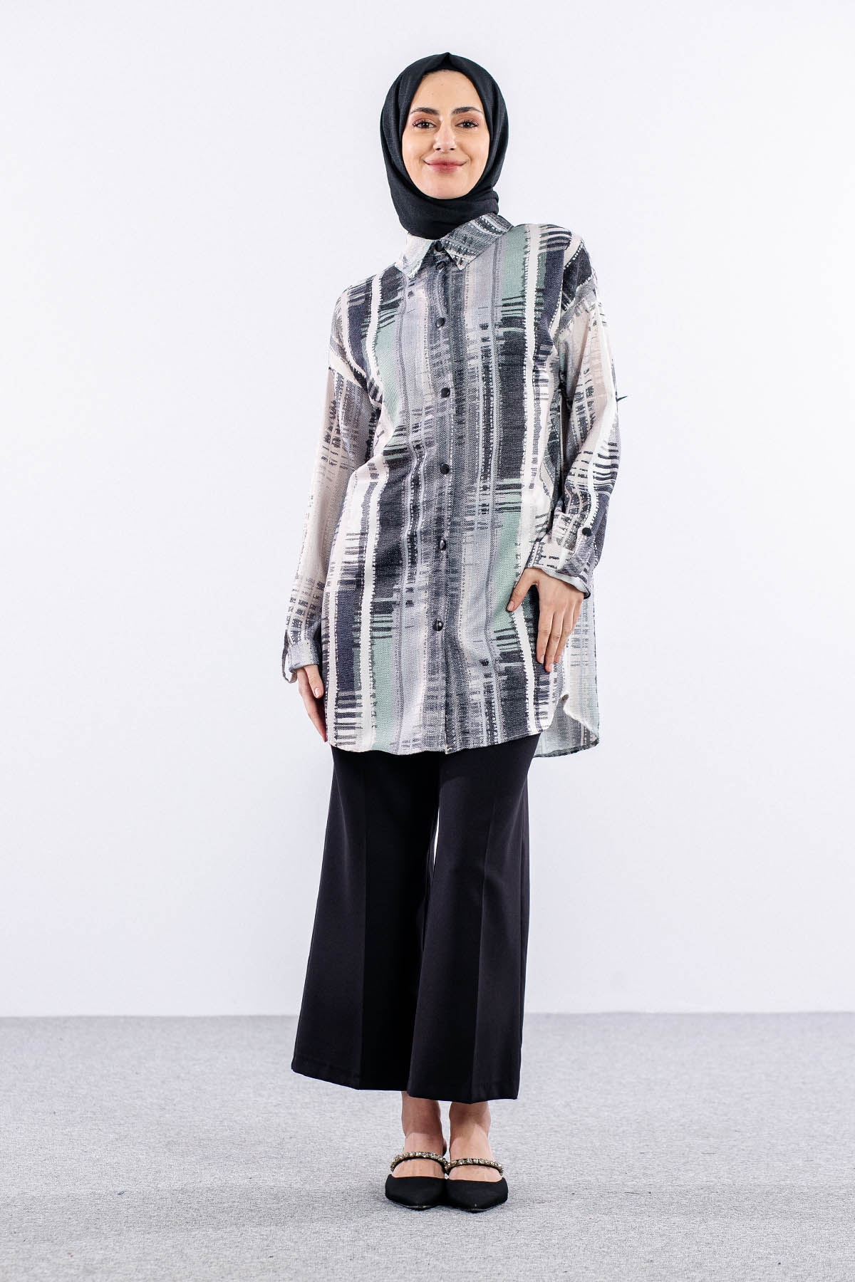 4807 Tunik 38-46 - Siyah - 1