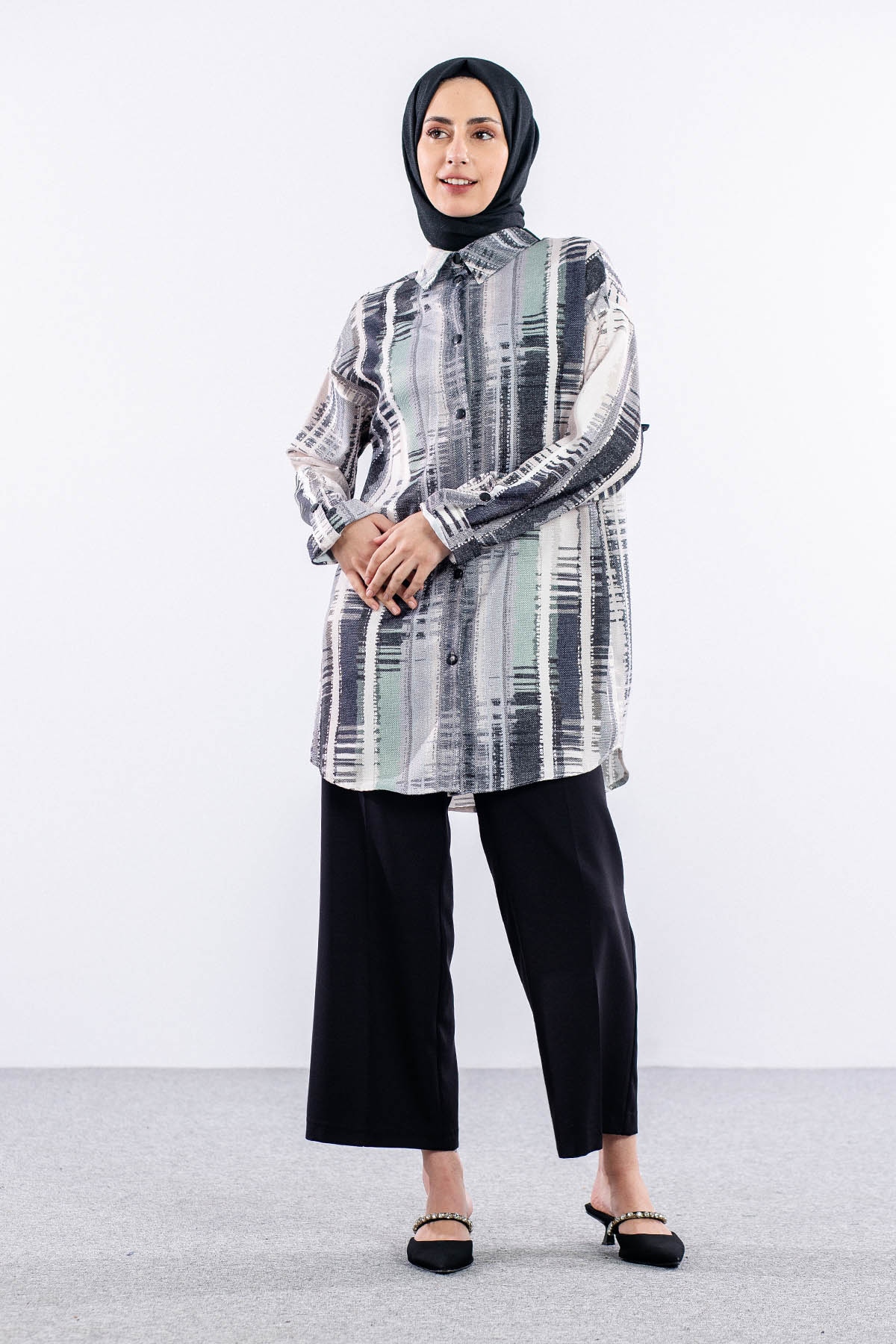 4807 Tunik 38-46 - Siyah - 2