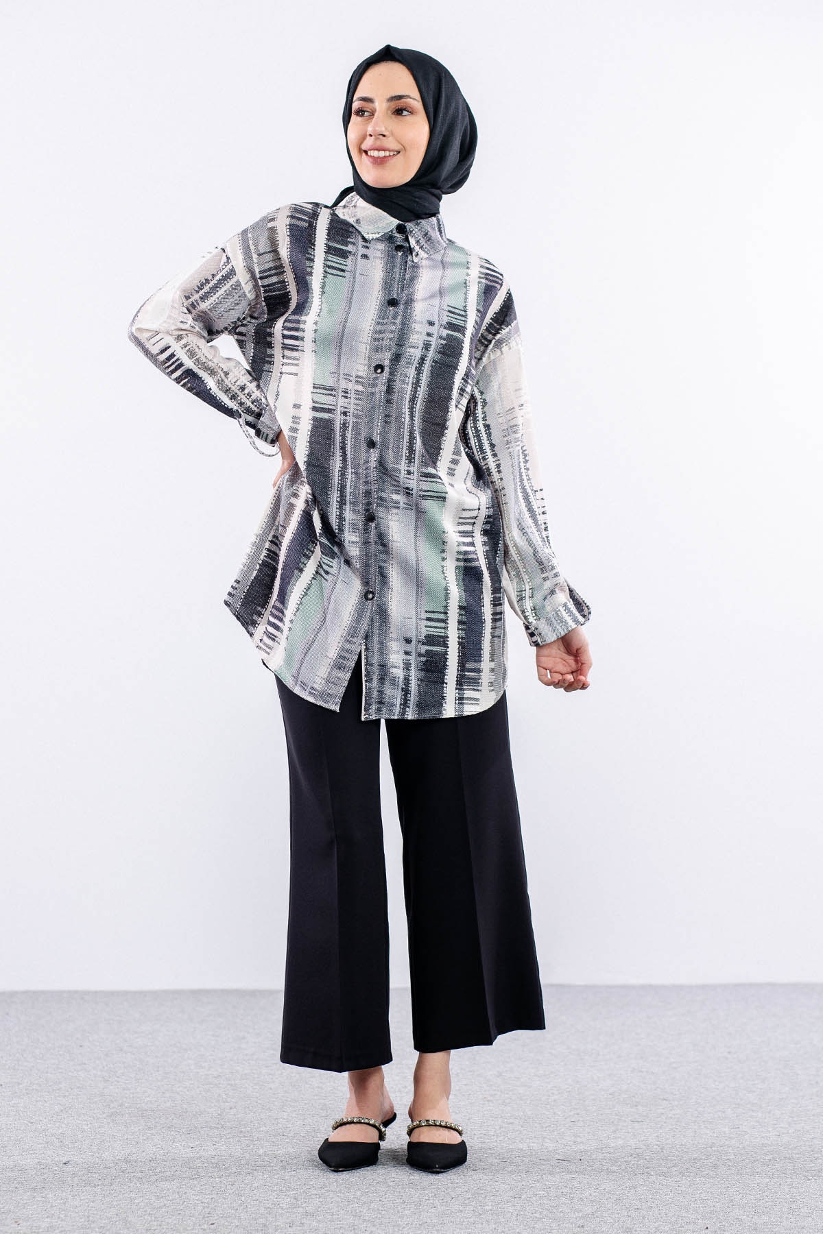 4807 Tunik 38-46 - Siyah - 3