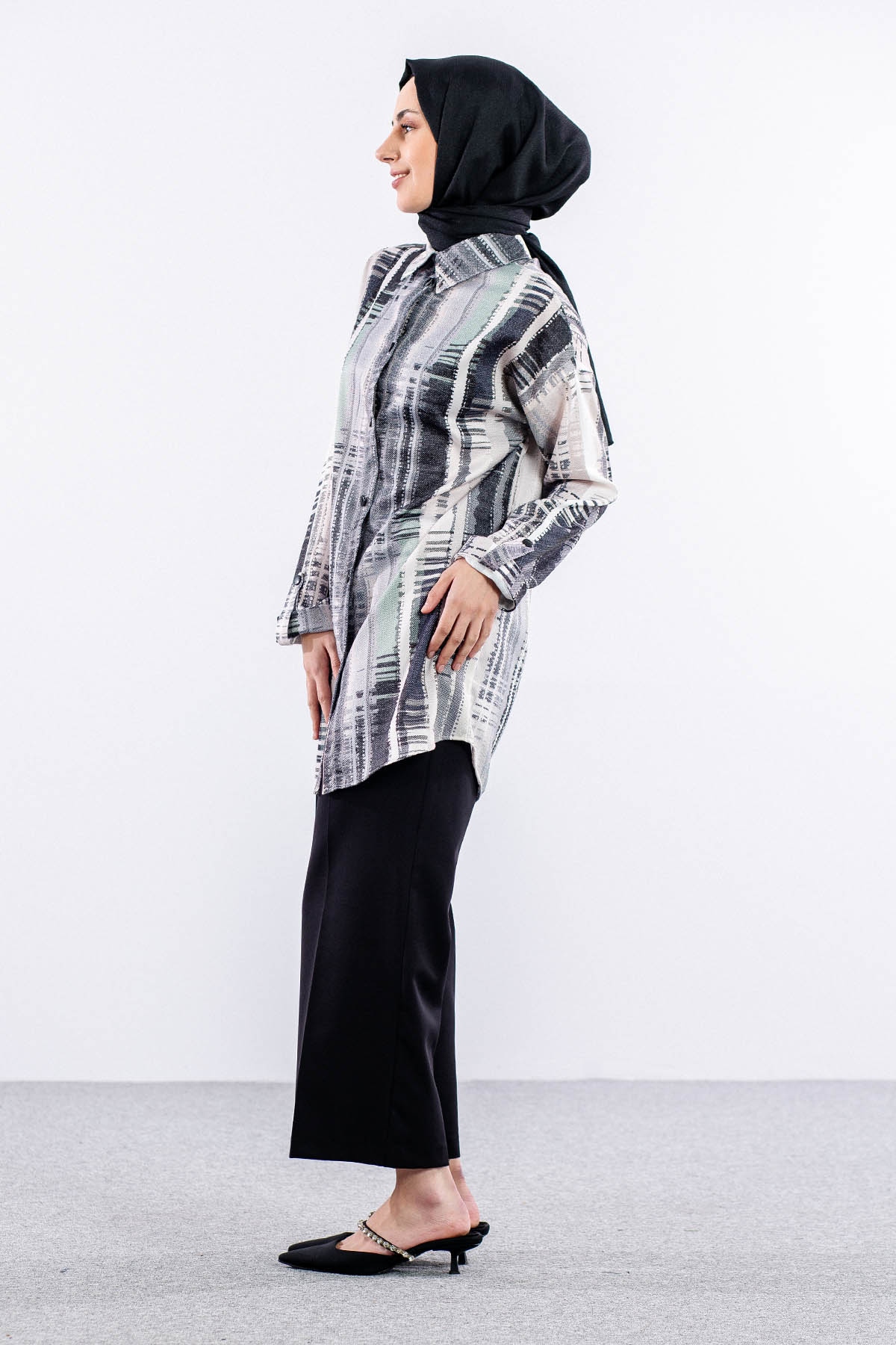 4807 Tunik 38-46 - Siyah - 4