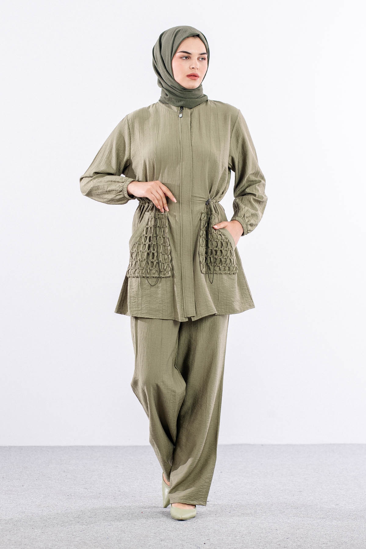 483 Takim 1-4 File Cepli - Haki - 1