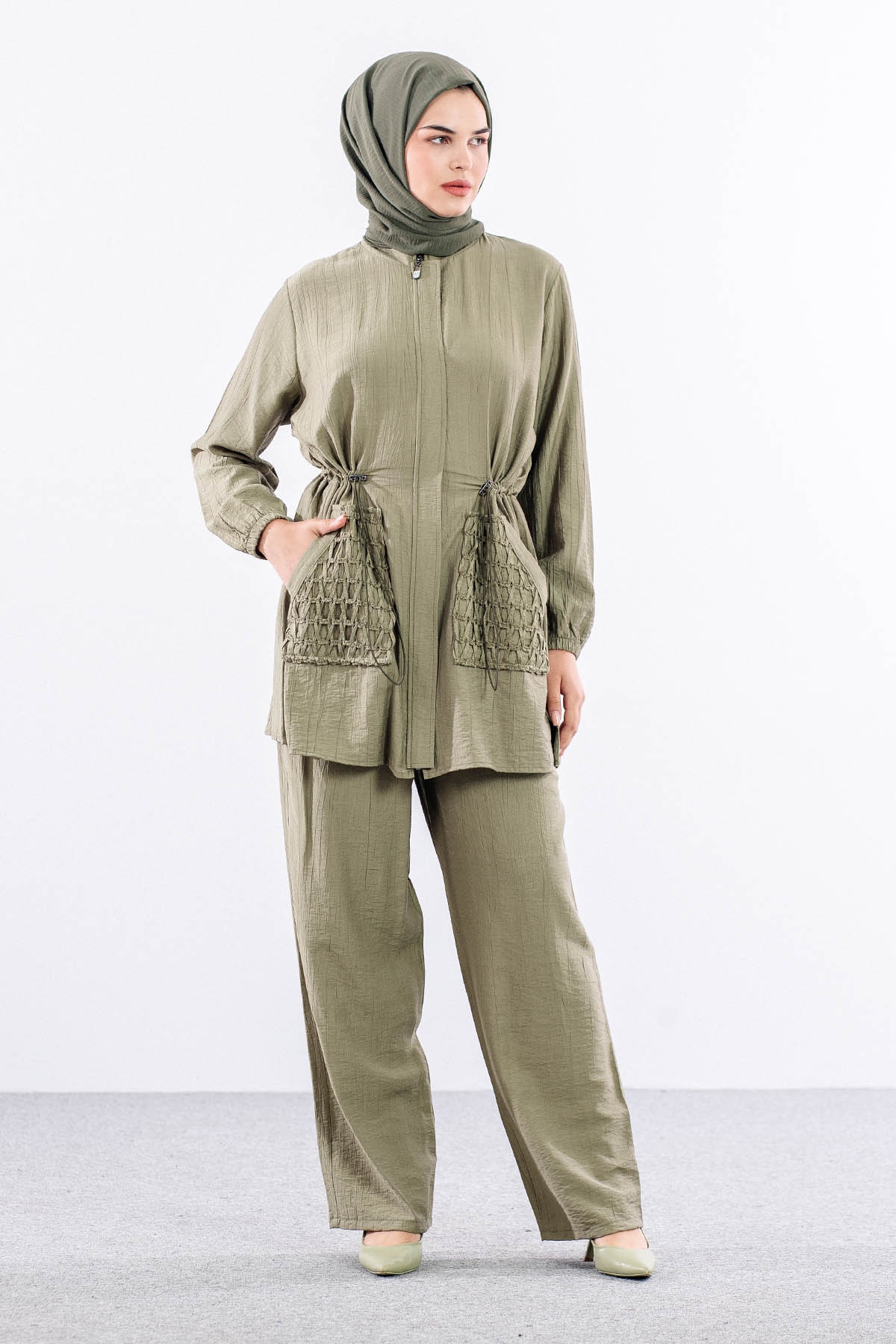 483 Takim 1-4 File Cepli - Haki - 2