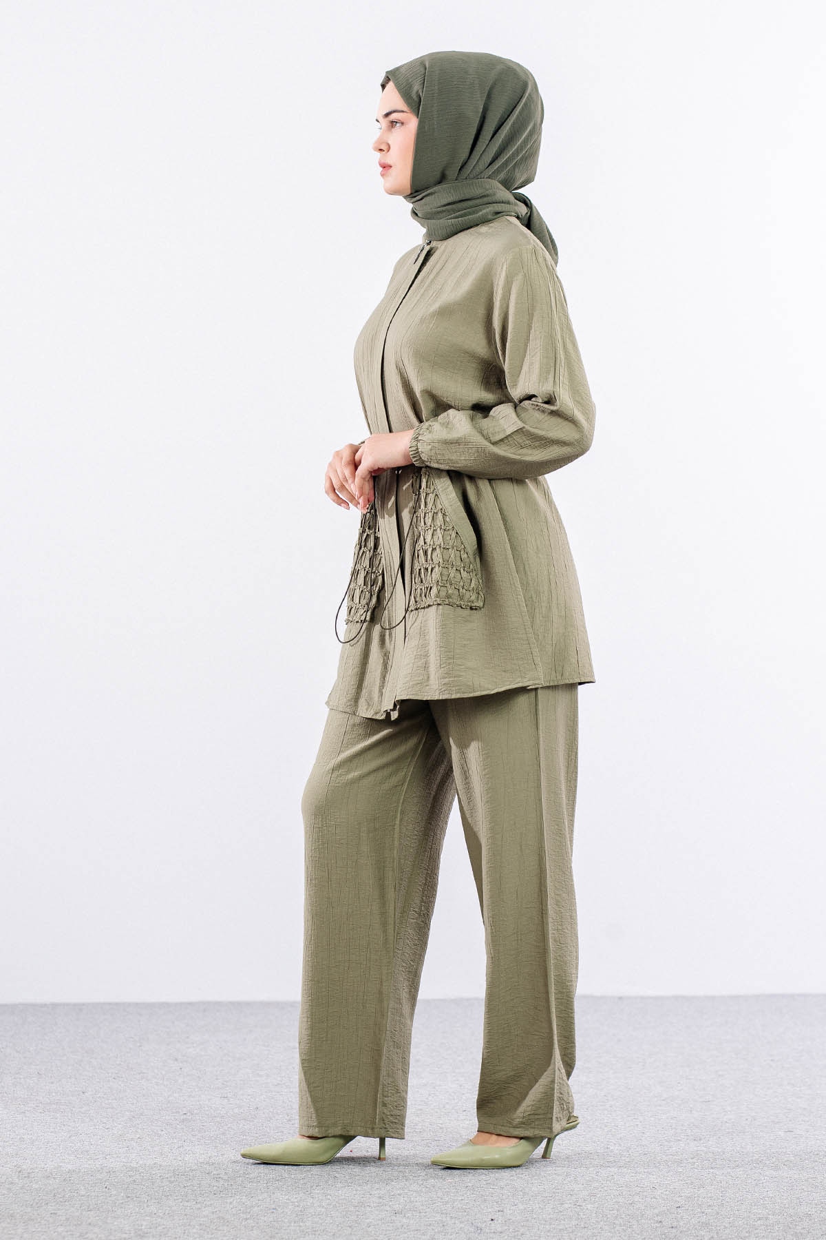 483 Takim 1-4 File Cepli - Haki - 4