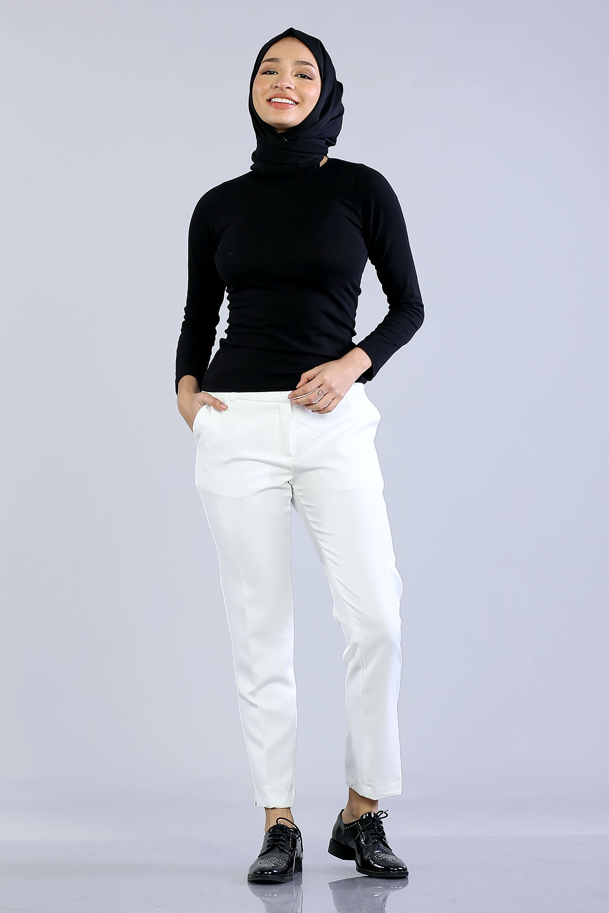 5001 Pantolon Ekru - 1