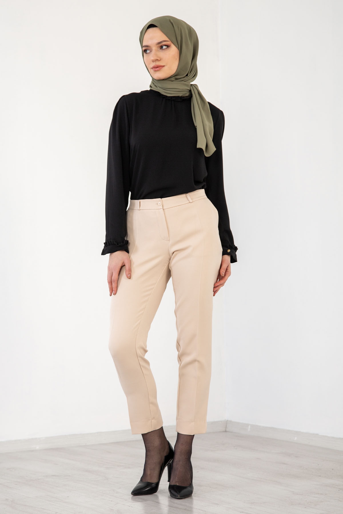 5001 Pantolon 40-50 - Bej - 1