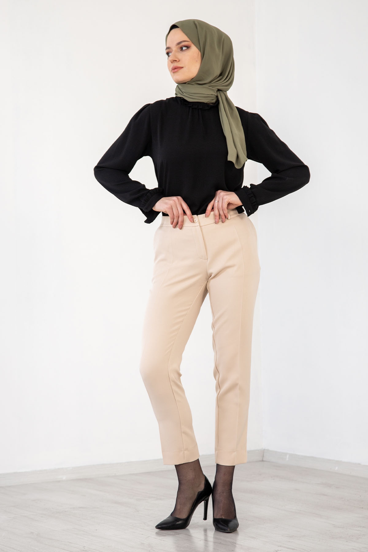 5001 Pantolon 40-50 - Bej - 2