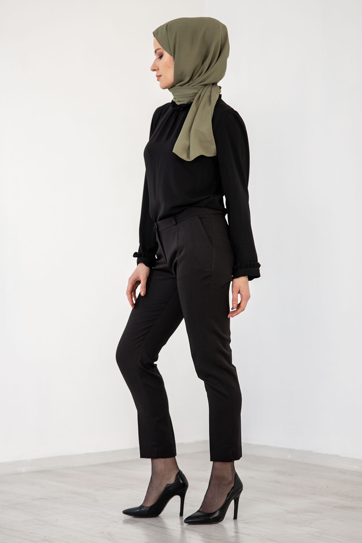 5001 Pantolon 40-50 - Siyah - 4