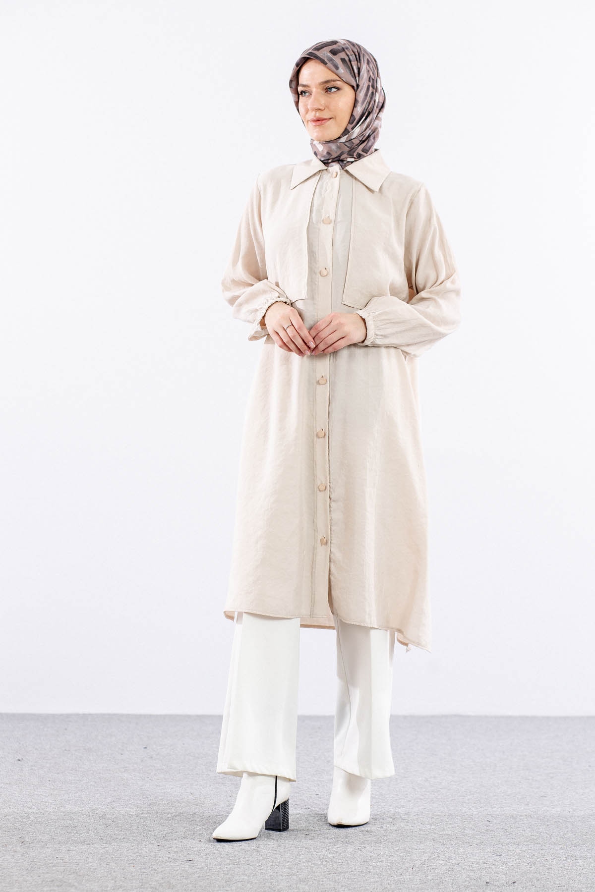 5001 Tunik 44-52 - Bej - 3