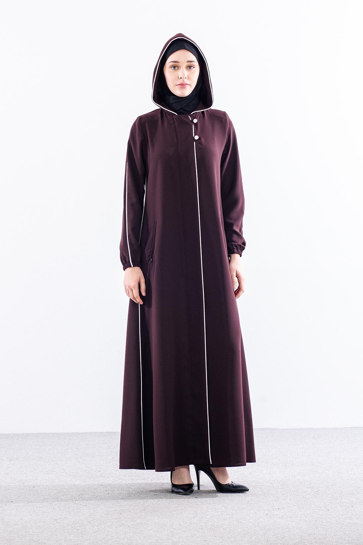 5003 Ferace 40-50 Buhara Biyeli - Kahve - 1