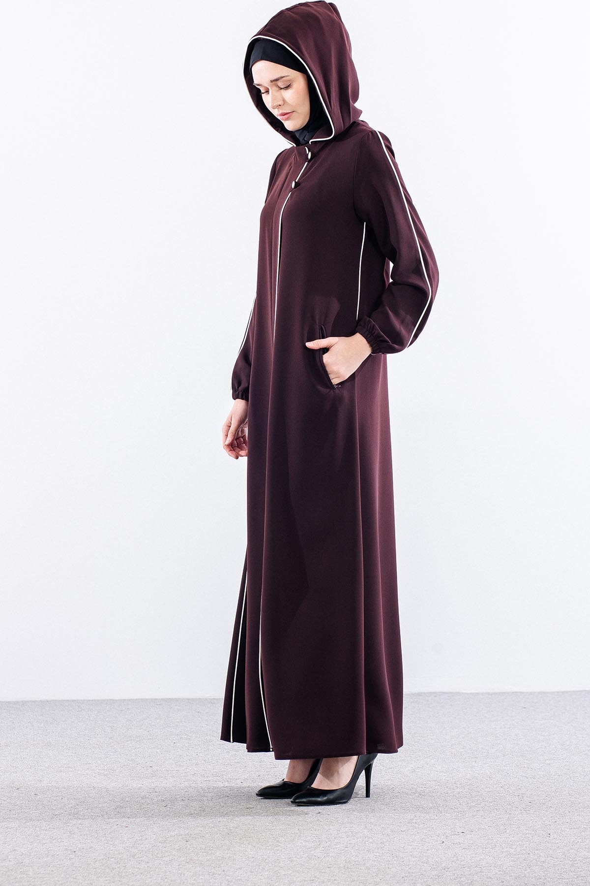 5003 Ferace 40-50 Buhara Biyeli - Kahve - 4