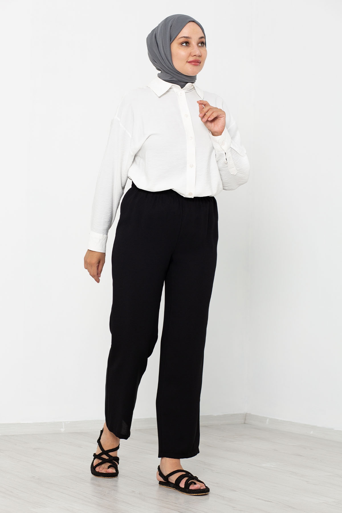 5015 Pantolon 38-48 -Siyah - 3