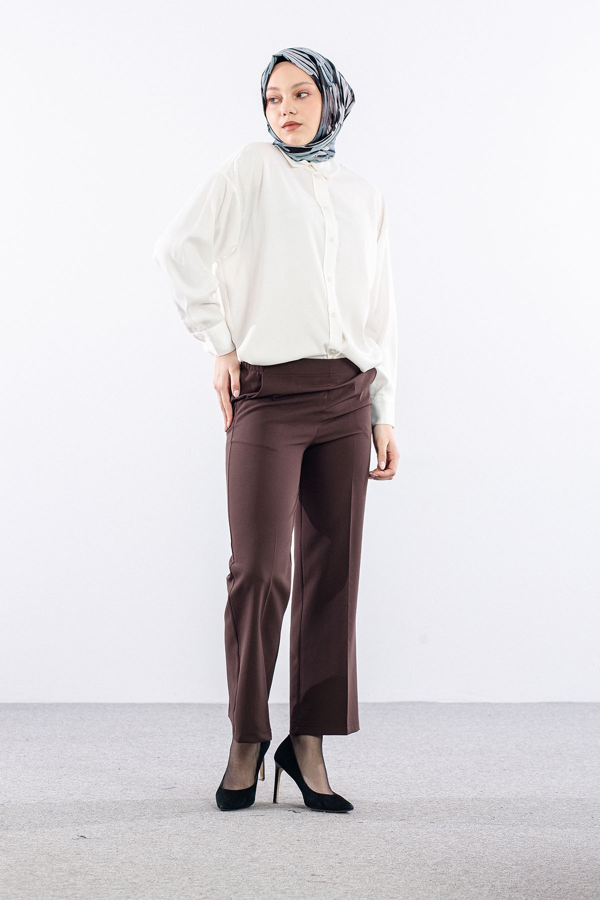 5016 Pantolon 40-50 - Kahve - 2