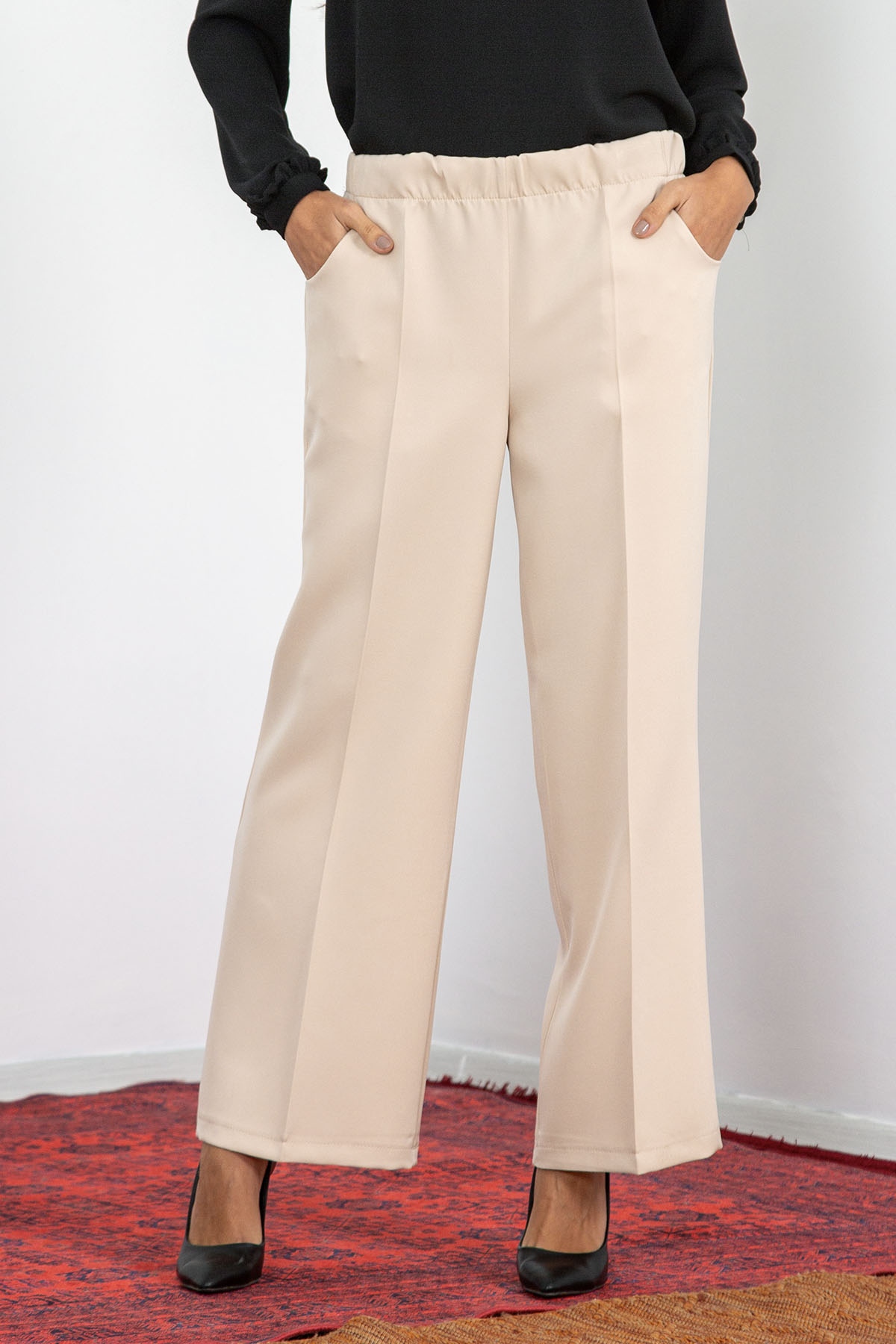 5016 Pantolon 42-52 - Bej - 1