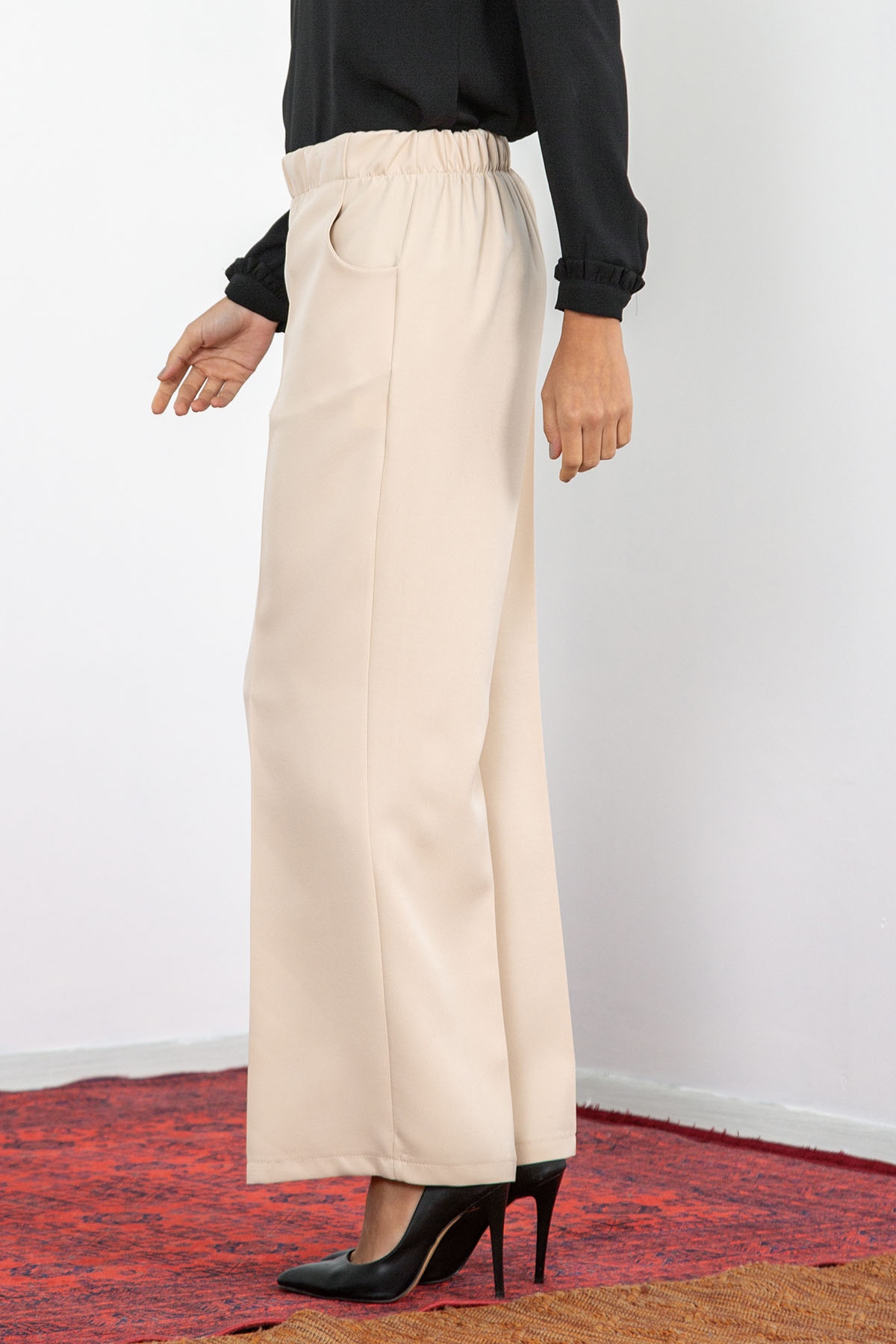 5016 Pantolon 42-52 - Bej - 2