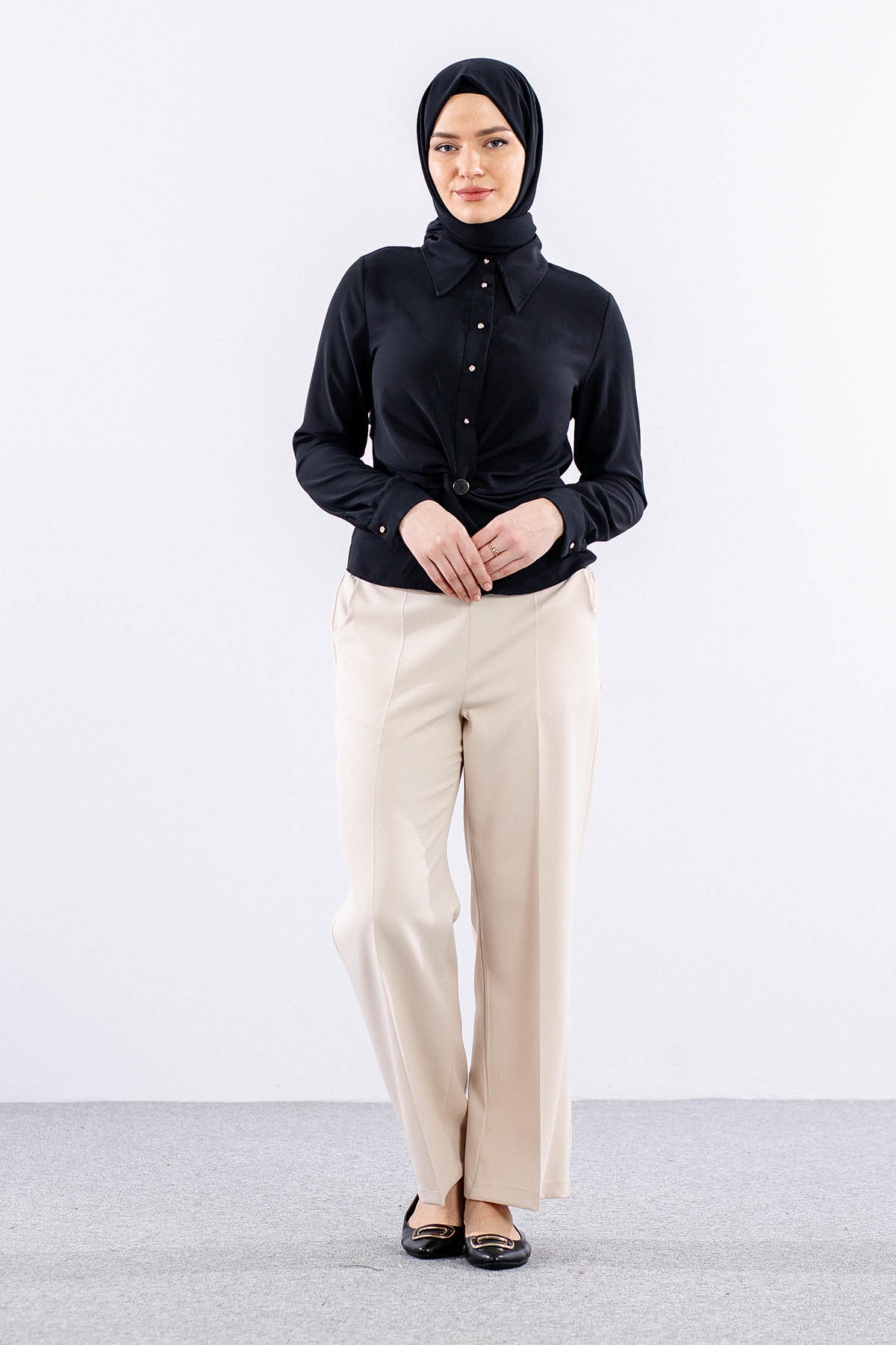 5016 Pantolon 42-52 - Bej  - - 1