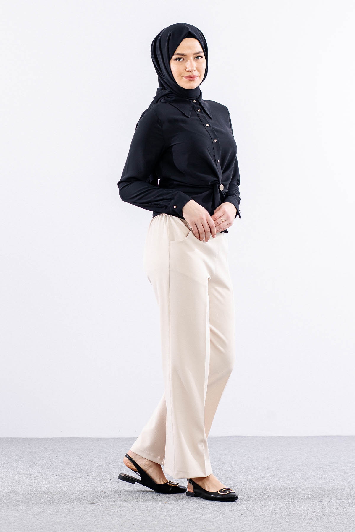 5016 Pantolon 42-52 - Bej  - - 3