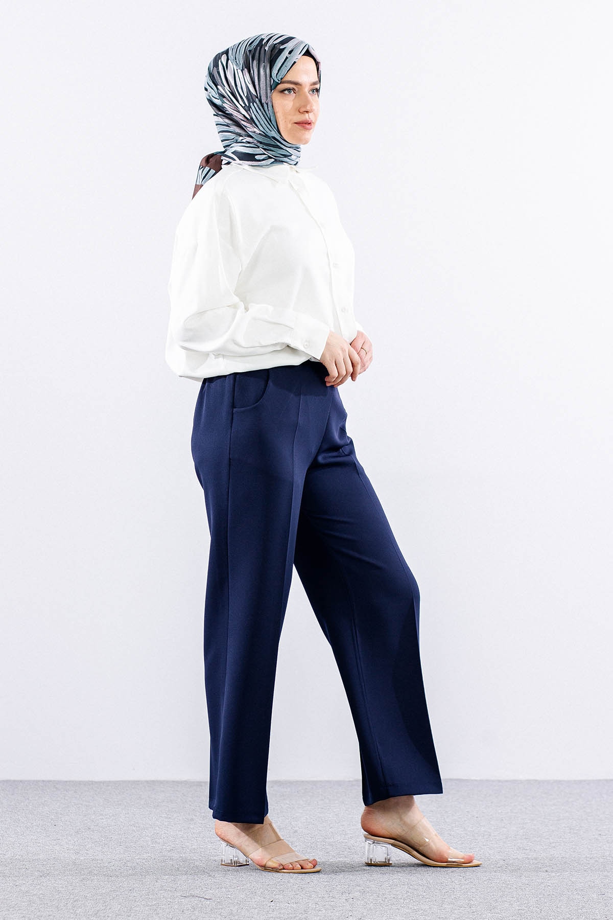 5016 Pantolon 42-52 - Lacivert  - - 3