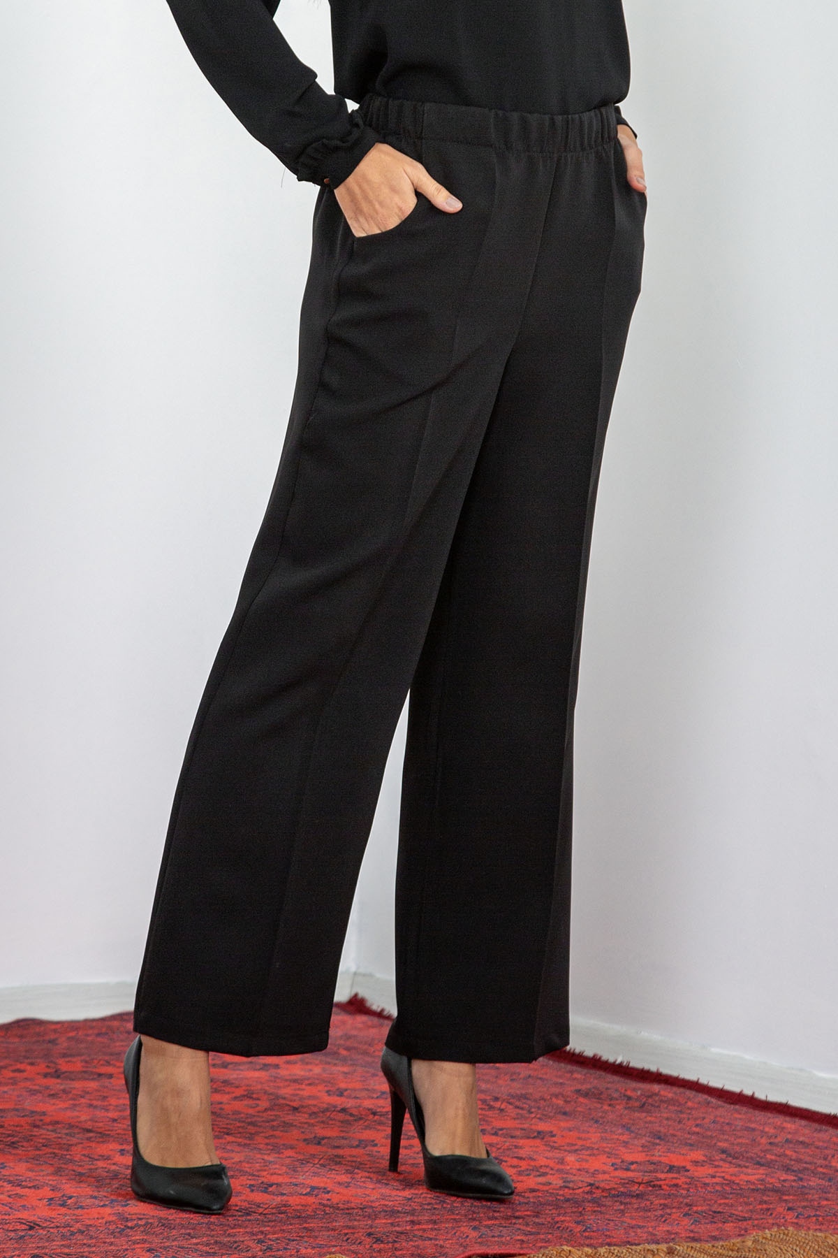 5016 Pantolon 42-52 - Siyah - 2